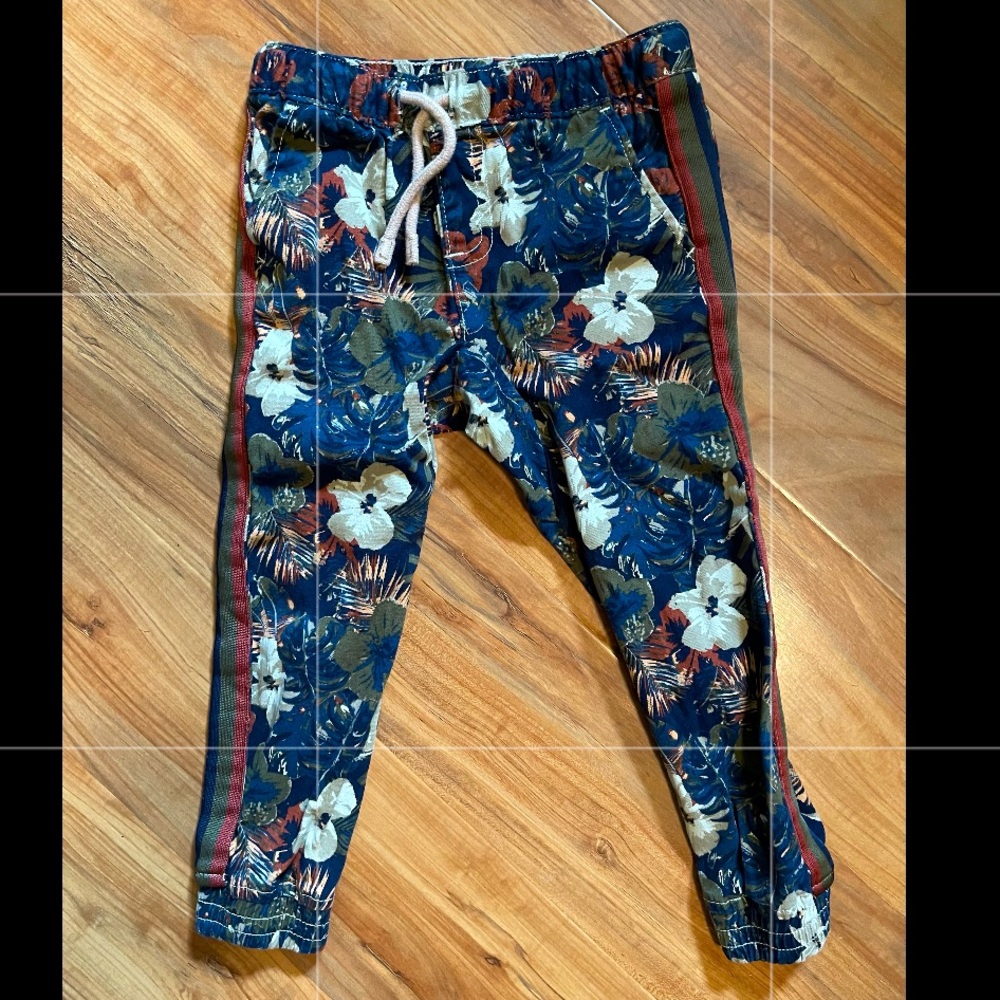 Epic Threads Floral/ Striped pants Size 3T Boys